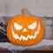 8.50 Inches Tall Haunted Living Lighted Jack O Lantern Creepy Face Halloween Decoration